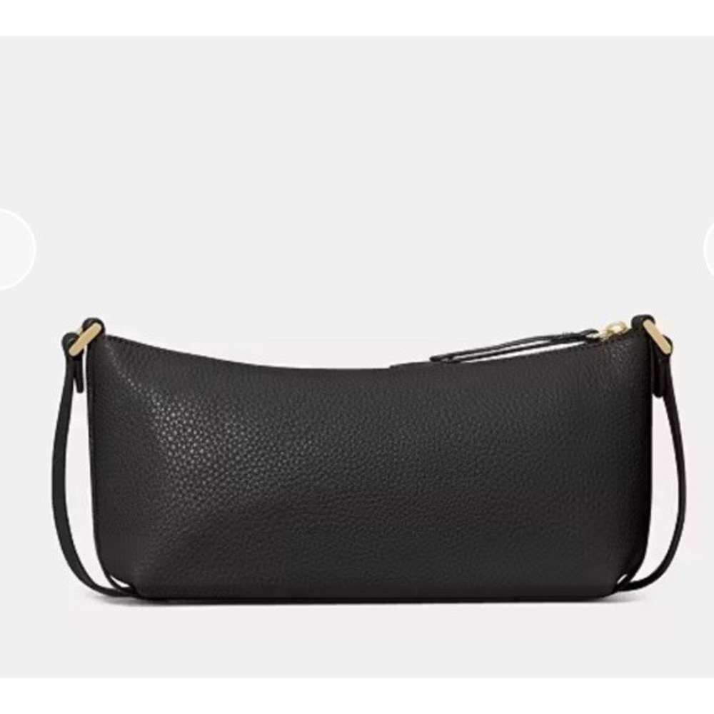 kate spade Lenox Mini Crossbody Bag Purse Black + Gold Hardware, New without Tag - Picture 10 of 11